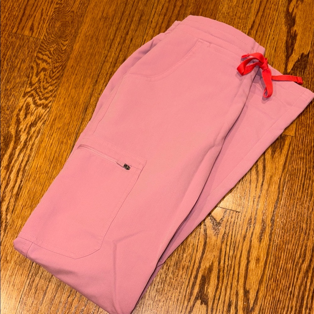 FIGS Pink Scrub Pants STRAIGHT LEG SKINNY FIT